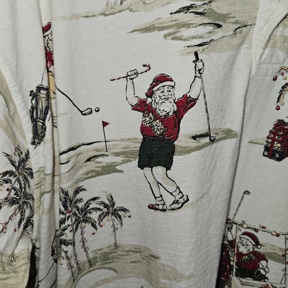 Knights Sportswear Golfing Santa Polo Christmas Summer Short Sleeve Top XL - Picture 4 of 15